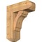 Ekena Millwork Olympic Craftsman Smooth Bracket w/ Offset Brace, Western Red Cedar, 7 1/2"W x 20"D x 24"H BKT0806X20X24OLY04SWR - alternate 1
